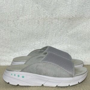Easy Spirit Maria2 EMOVE Womens Grey Slip0N Platform Slide Sandal Shoes SZ 8Wide